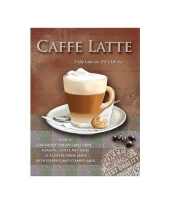 Wand bordje caffe latte 15 x 20 cm