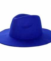 Western thema sherriff cowboy hoed blauw voor dames heren