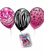Wilde dierenprint ballonnetjes 10124051