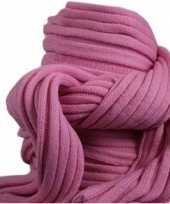 Wintersport shawls roze voor volwassenen