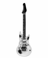 Witte opblaas gitaar 106 cm