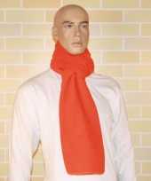 Zachte oranje fleece sjaal