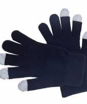 Zwarte handschoenen voor je mobiel