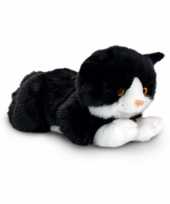 Zwarte kat knuffelbeest 35 cm