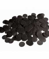 Zwarte papieren confettisnippers 132 gram