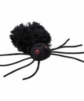 Zwarte spin knuffeltje 13 cm