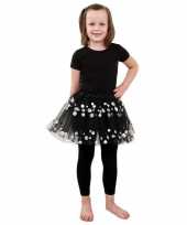 Zwarte tule rok met stippen voor meisjes
